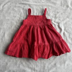 Krepp anyagú pántos nyári ruha (74)