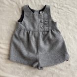 Gyapjúkevert gombos romper (74)