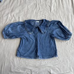 Nagy galléros bő ujjú farmer ing (134)