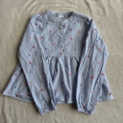 Hímzett csíkos blúz (140)