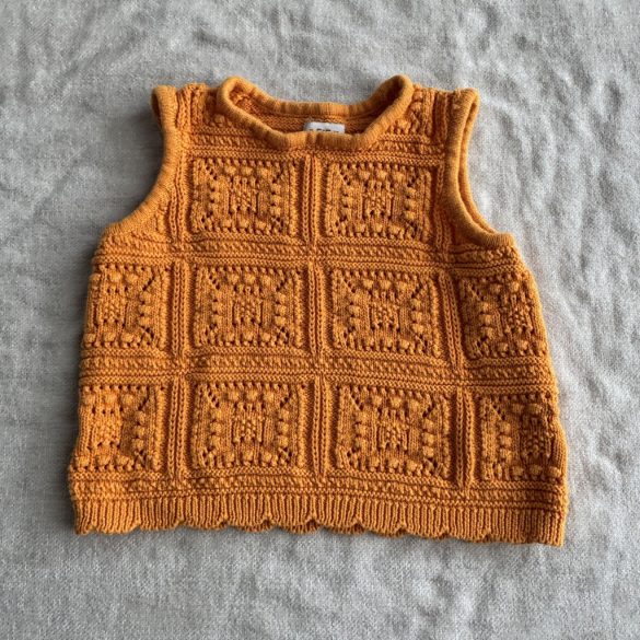 Élénkebb színű horgolt mellény (122)