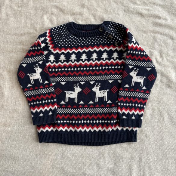 Mintás kötött pulóver (74)