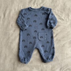 Szivárványos ostyamintás rugdalózó (62)