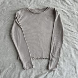 Bordázott egyszínű felső (152)