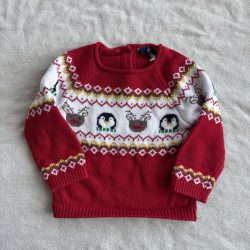 Karácsonyi kötött pulóver (80)