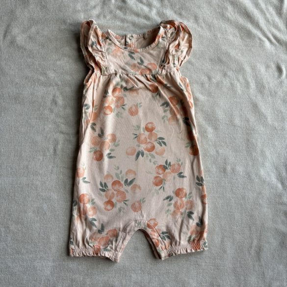 Narancsos fodros vállú romper (80)
