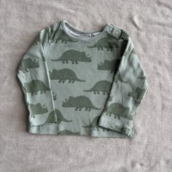 Dinós bordázott felső (68)