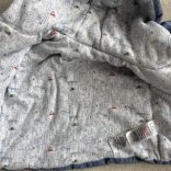 Cuki mintás mikrokord kiskabát (80)