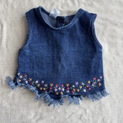 Extra cuki hímzett farmer felső (98)