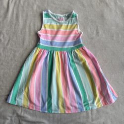 Színes csíkos nyári ruha (110)