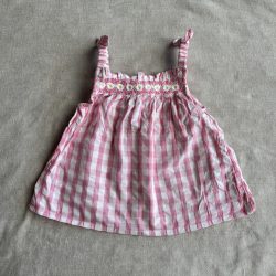 Extra cuki virágos kockás nyári felső (92)