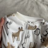 Téli mintás polár rugdalózó (50)
