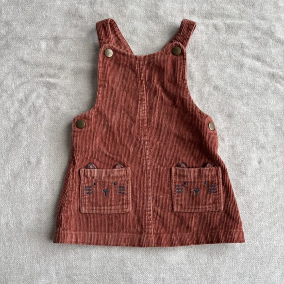 Cica zsebes kordbársony ruha (68)