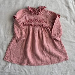 Hímzett pamutmuszlin ruha (104)