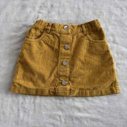 Sárga kordbársony ruha (116)