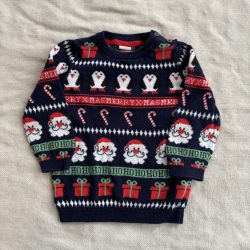 Mintás karácsonyi pulóver (80)