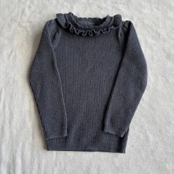 Bordázott kötött pulóver (98)