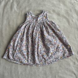 Virágmintás mikrokord ruha (86)