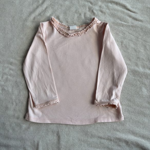 Egyszínű fodros nyakú felső (86)