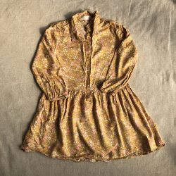Sárga virágmintás ruha (122)