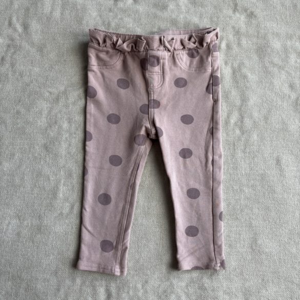 Pöttyös fodros leggings (86)