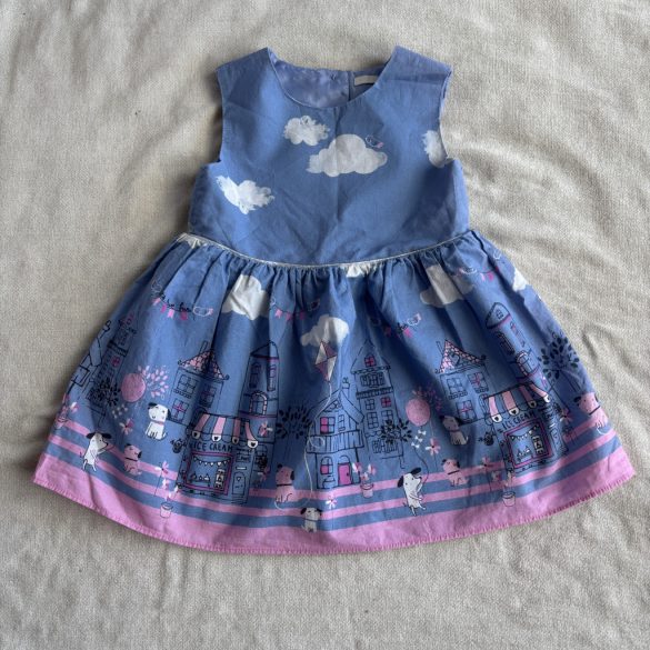 Retro több rétegű mintás ruha (86)