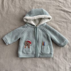 Cuki zsebes bélelt kötött kardigán (68)