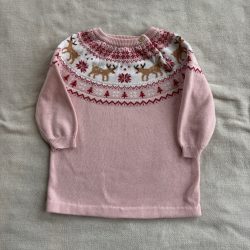 Mintás karácsonyi kötött pulóver (68)