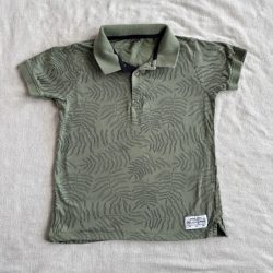 Levél mintás galléros póló (128)