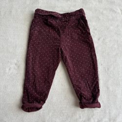 Pöttyös mikrokord nadrág (80)