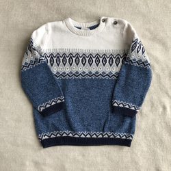 Mintás kötött pulóver (86)