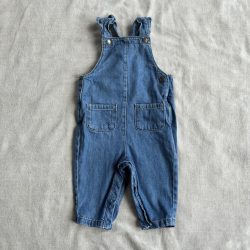 Fodros vállú farmer jumpsuit (68)