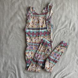 Színes mintás nyári overál (140)