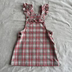 Kockás pántos ruha (104)