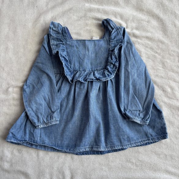 Fodros hosszított farmer blúz (92)