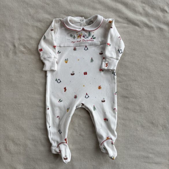 Apró mintás karácsonyi rugdalózó (68)