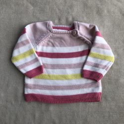 Csíkos kötött pulóver (56)