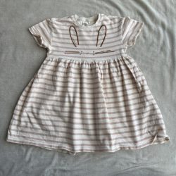 Csíkos nyuszis ruha (122)