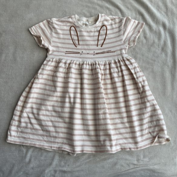 Csíkos nyuszis ruha (122)