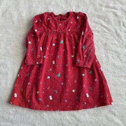 Apró mintás karácsonyi ruha (80)