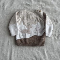 Téli mintás kötött pulóver (68)