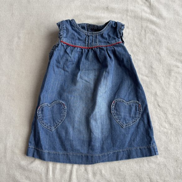 Szivecske zsebes farmer ruha (80)