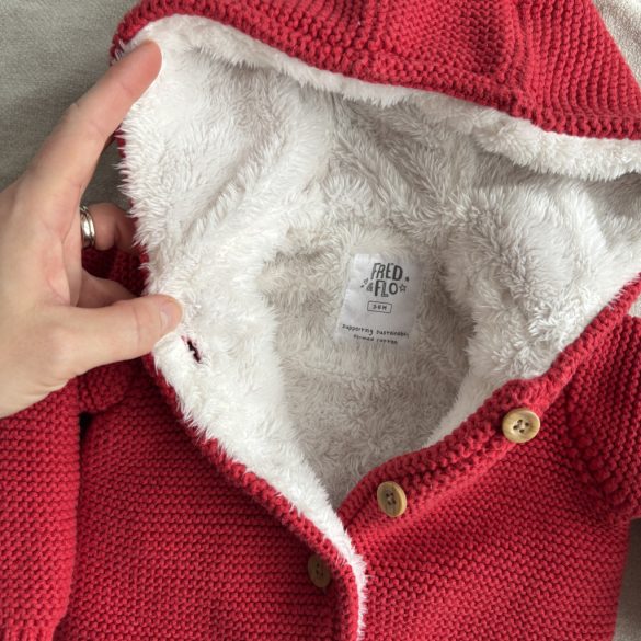 Bélelt kötött kardigán (68)