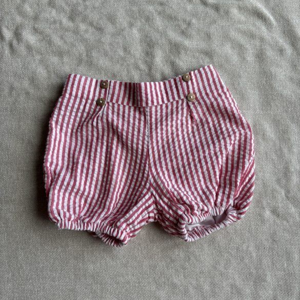 Csíkos gombos rövidnadrág (80)