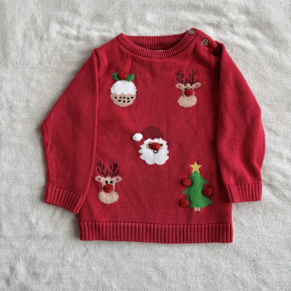 Karácsonyi kötött pulóver (80)