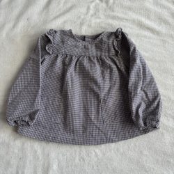 Gyönyörű apró kockás blúz (86)