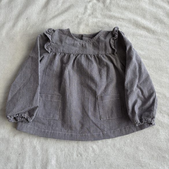 Gyönyörű apró kockás blúz (86)