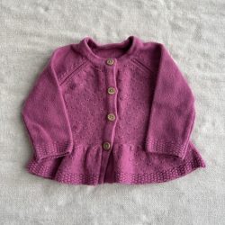 Rózsaszín kötött kardigán (62)