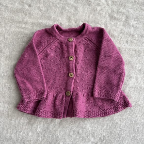 Rózsaszín kötött kardigán (62)