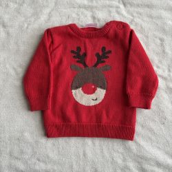 Rénszarvasos kötött pulóver (68)